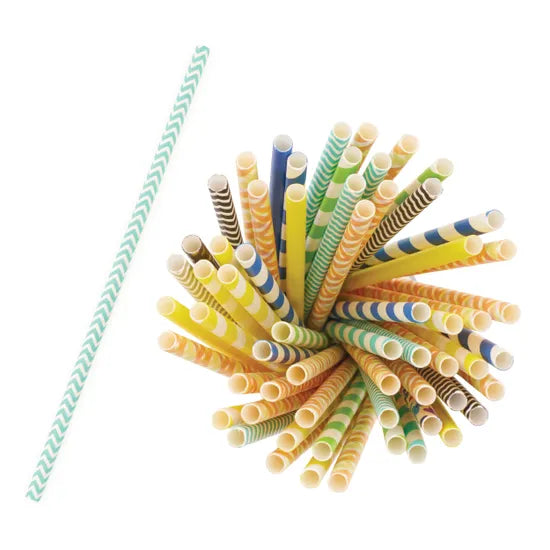 Assorted Paper Straws - Pack of 500 - Modern Teaching Aids NZ