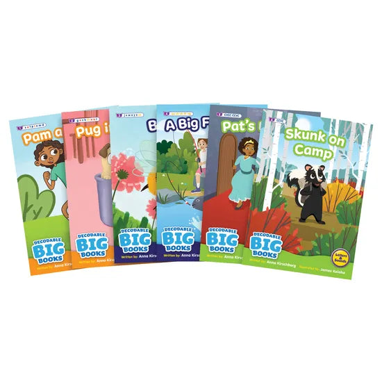 Decodable Big Books Set of 6 - Fiction - Modern Teaching Aids NZ