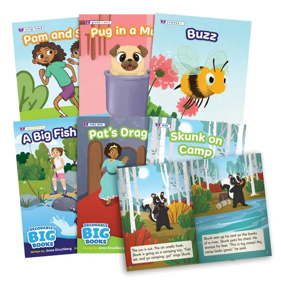 Decodable Big Books Set of 6 - Fiction - Modern Teaching Aids NZ
