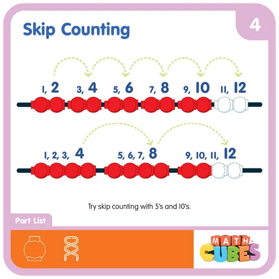 Math Cubes - Bead Strings - Modern Teaching Aids NZ