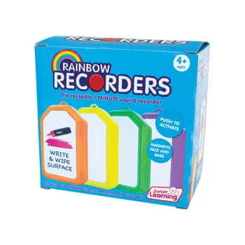 Rainbow Recorders- Set of 4 - Modern Teaching Aids NZ