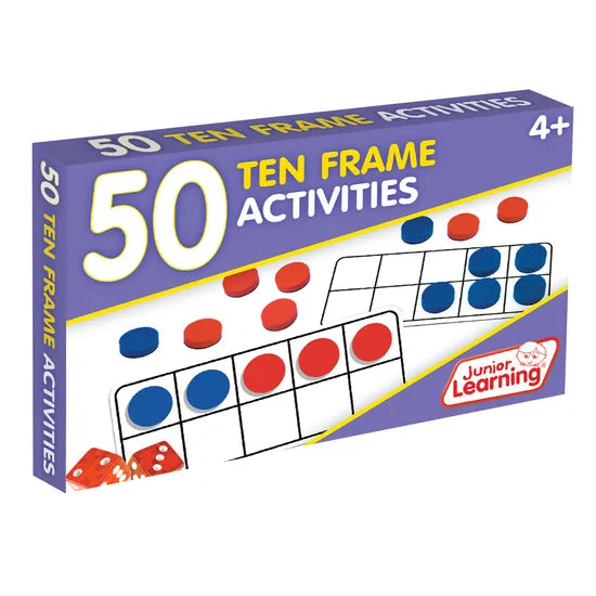 50 Ten Frame Activity Cards - Modern Teaching Aids NZ