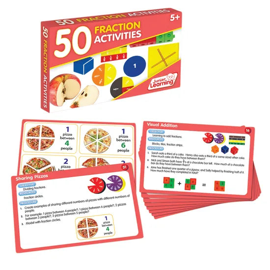 50 Fraction Activity Cards - Modern Teaching Aids NZ