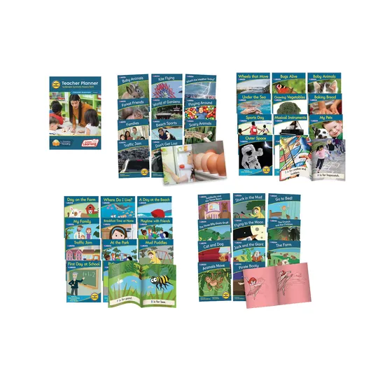 Phonemic Awareness Decodable Readers + Teacher Planer Kit - Modern Teaching Aids NZ