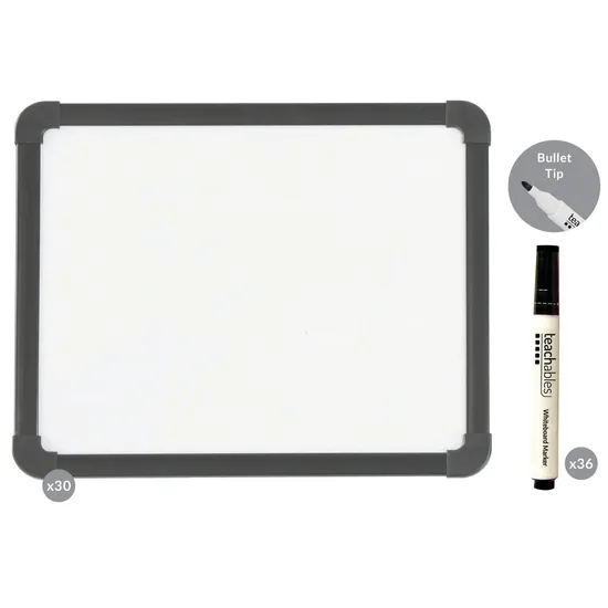 Teachables Magnetic Mini Whiteboards & Thinline Markers Kit - Modern Teaching Aids NZ