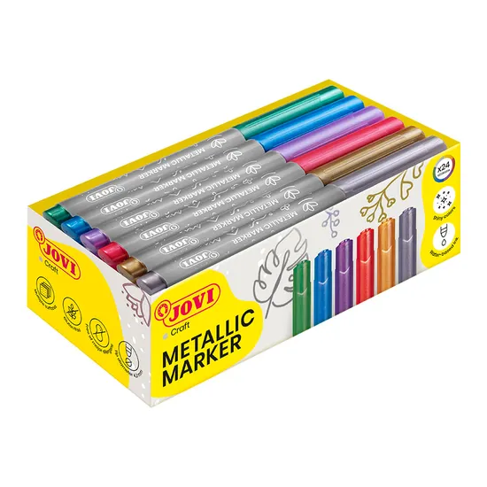 Metallic Markers - Pack of 24 - Modern Teaching Aids NZ