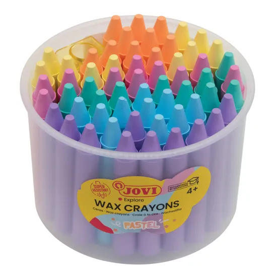 Round Pastel Crayons - Tub of 60 - Modern Teaching Aids NZ