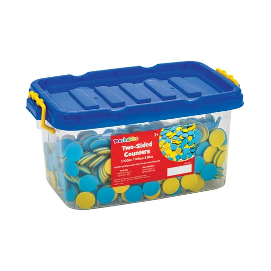 Teachables Double-Sided Counters - Yellow & Blue, 200 Pieces - Modern Teaching Aids NZ