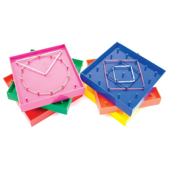 Teachables Small Geometric Pin Boards - Set of 6 - Modern Teaching Aids NZ