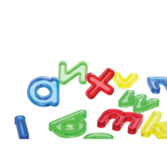 Translucent Lower Case Letters 26pcs - Modern Teaching Aids NZ