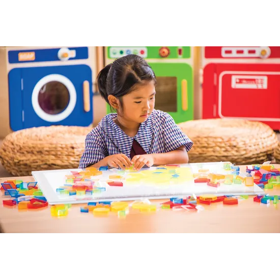 Teachables Translucent Pattern Blocks - Set of 360 - Modern Teaching Aids NZ