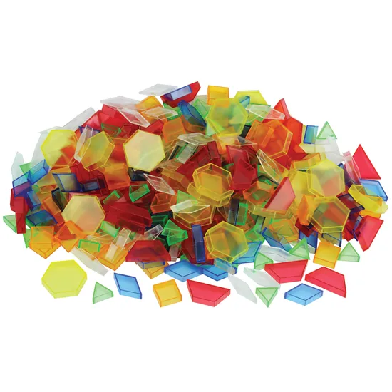 Teachables Translucent Pattern Blocks - Set of 360 - Modern Teaching Aids NZ