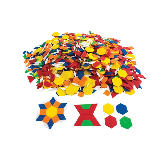 Teachables Solid Pattern Blocks Mega Set - 2160 Pieces - Modern Teaching Aids NZ