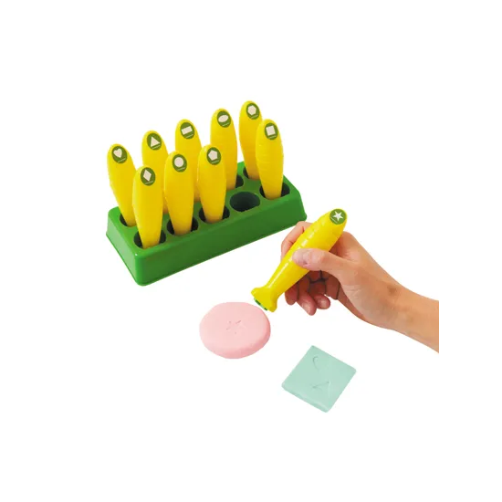 Geometric Shapes Stamps - Set of 10 - Modern Teaching Aids NZ