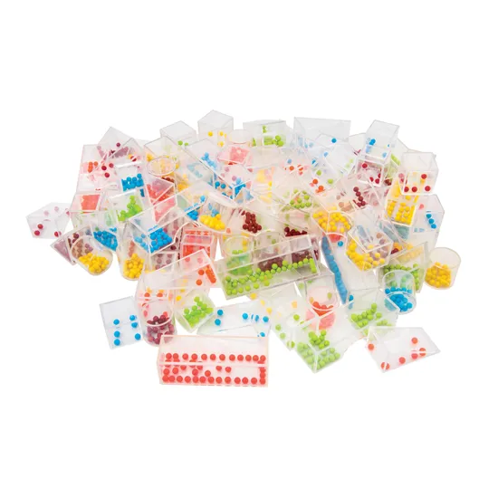 Teachables - Bead Building Blocks - 100 pieces - Modern Teaching Aids NZ