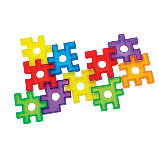 Teachables - Transparent Waffle Blocks - 72 Pieces - Modern Teaching Aids NZ