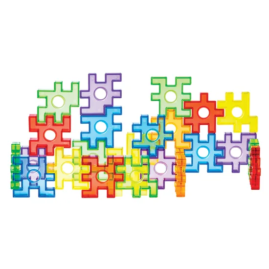 Teachables - Transparent Waffle Blocks - 72 Pieces - Modern Teaching Aids NZ
