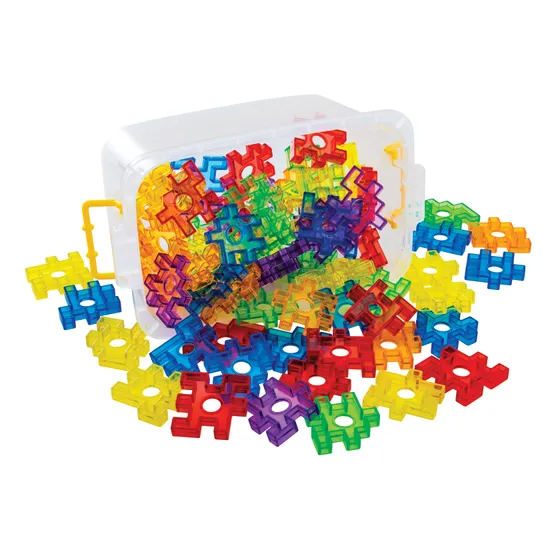 Teachables - Transparent Waffle Blocks - 72 Pieces - Modern Teaching Aids NZ