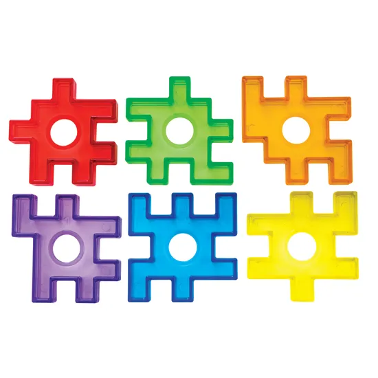 Teachables - Transparent Waffle Blocks - 72 Pieces - Modern Teaching Aids NZ