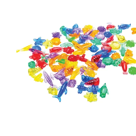Translucent Animal Counters 84pcs
