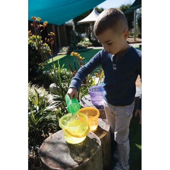 Rainbow Translucent Pouring Set of 12 - Modern Teaching Aids NZ