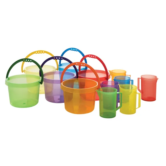 Rainbow Translucent Pouring Set of 12 - Modern Teaching Aids NZ