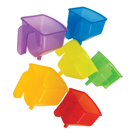 Rainbow Translucent Funnels Set of 6 - Modern Teaching Aids NZ