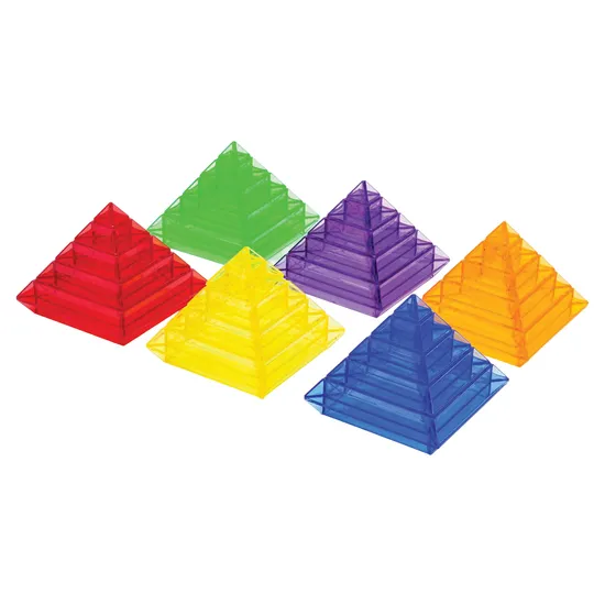 Translucent Pyramid Builder 60pcs