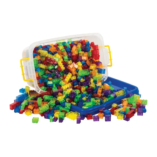 Teachables - Small Translucent Building Blocks - 1000 Pieces - Modern Teaching Aids NZ