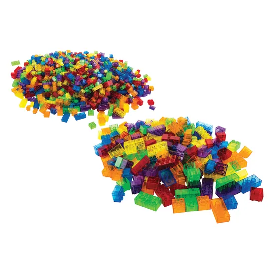 Translucent Building Blocks Kit - 1180 pieces
