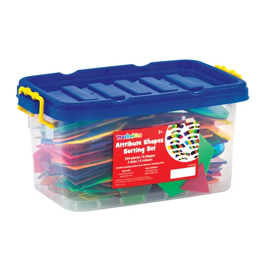 Teachables Attribute Shapes Sorting Set - 144 Pieces - Modern Teaching Aids NZ