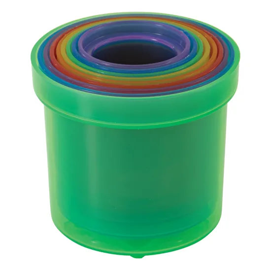 Max & Rosie Translucent Stacking Cups - Set of 9 - Modern Teaching Aids NZ