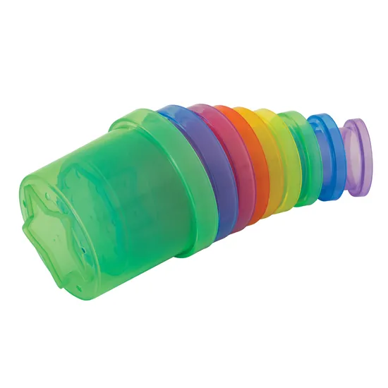 Max & Rosie Translucent Stacking Cups - Set of 9 - Modern Teaching Aids NZ