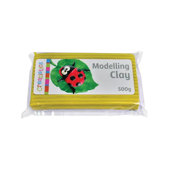 Creatistics Modelling Clay - Yellow 500g Pack - Modern Teaching Aids NZ