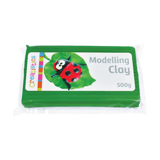 Creatistics Modelling Clay - Dark Green 500g Pack - Modern Teaching Aids NZ