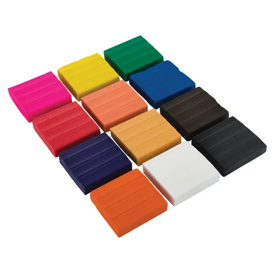 Oven Bake Polymer Clay - Pack of 12 - Modern Teaching Aids NZ