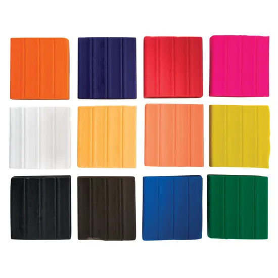 Oven Bake Polymer Clay - Pack of 12 - Modern Teaching Aids NZ