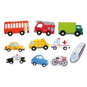 Land Transport Felt Pieces 10p - Modern Teaching Aids NZ