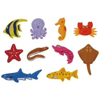 Sea Creatures Felt Pieces 10 Pieces - Modern Teaching Aids NZ