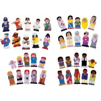Multicultural FingerPuppet 40p - Modern Teaching Aids NZ