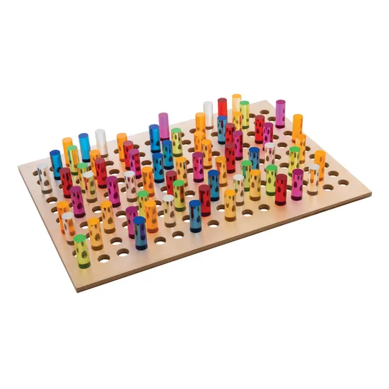Teachables - Wooden Peg Board Kit - 211 Pieces - A3