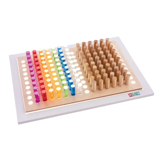 Teachables - Wooden Peg Board Kit - 211 Pieces - A3