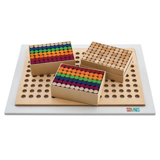 Teachables - Wooden Peg Board Kit - 211 Pieces - A3