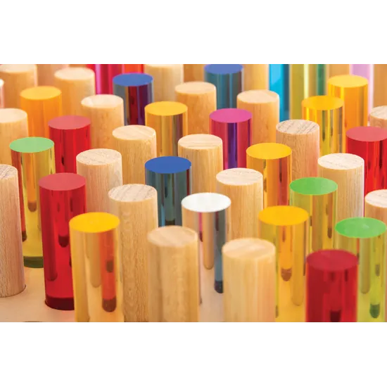 Teachables - Wooden Cylinder Pegs - 70 pieces - Modern Teaching Aids NZ