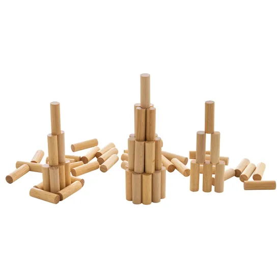 Teachables - Wooden Cylinder Pegs - 70 pieces - Modern Teaching Aids NZ