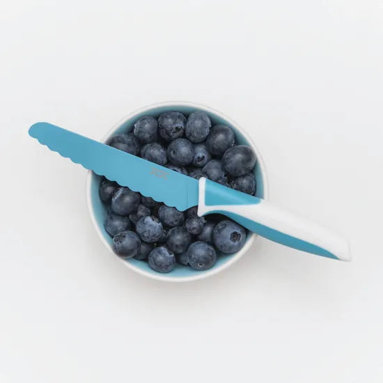 Kiddikutter Child Safe Knife Sky Blue - Modern Teaching Aids NZ