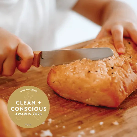 Kiddikutter Child Safe Knife Wooden Handle - Modern Teaching Aids NZ