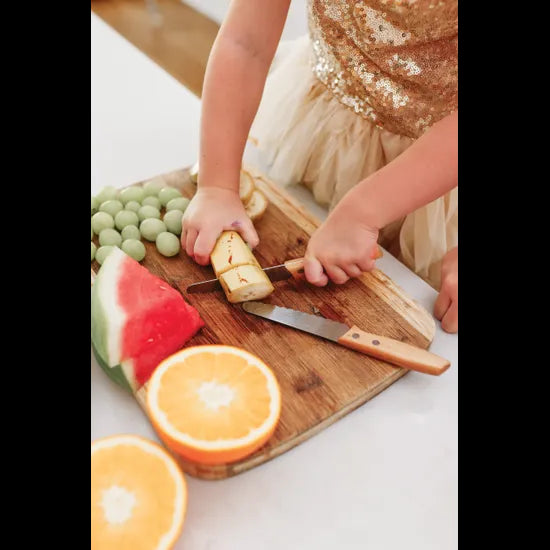 Kiddikutter Child Safe Knife Wooden Handle - Modern Teaching Aids NZ