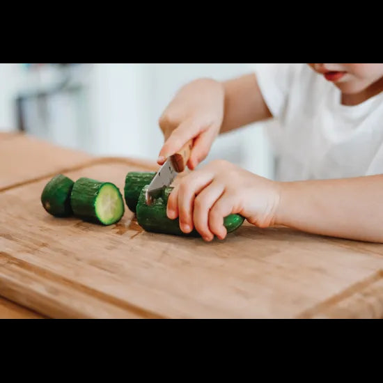 Kiddikutter Child Safe Knife Wooden Handle - Modern Teaching Aids NZ