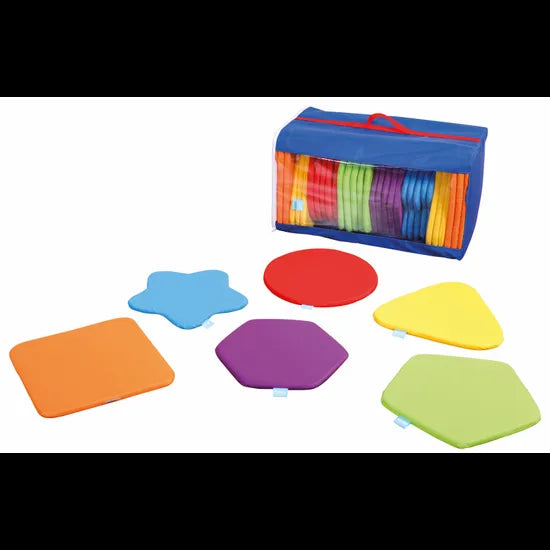 Kit for Kids - Rainbow Floor Seats & Carry Bag - Set of 32 - Modern Teaching Aids NZ